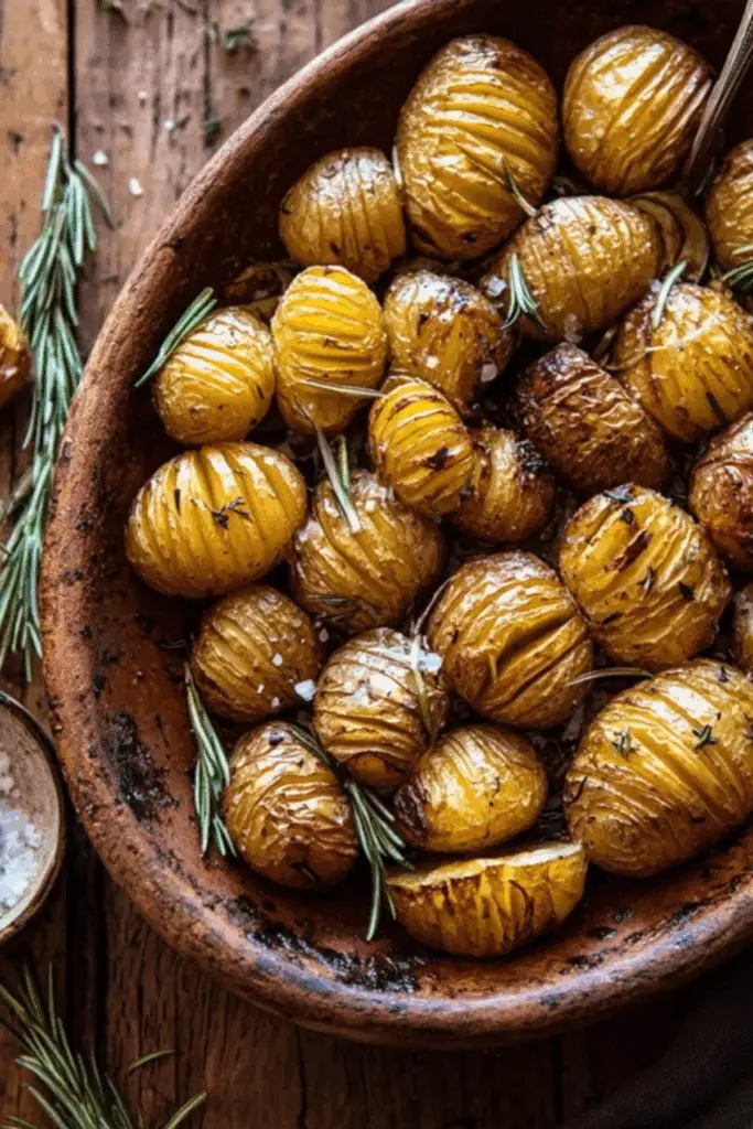 Crispy Rosemary Butter Roasted Potatoes