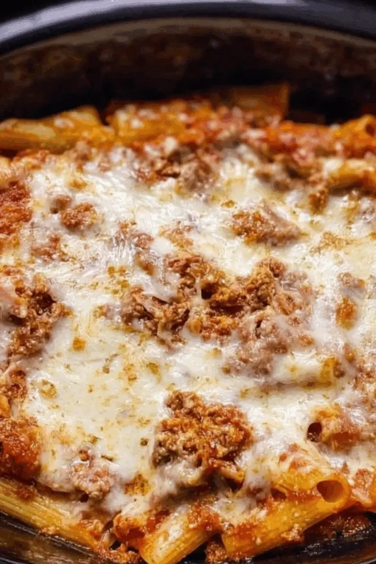 Crock Pot Baked Ziti