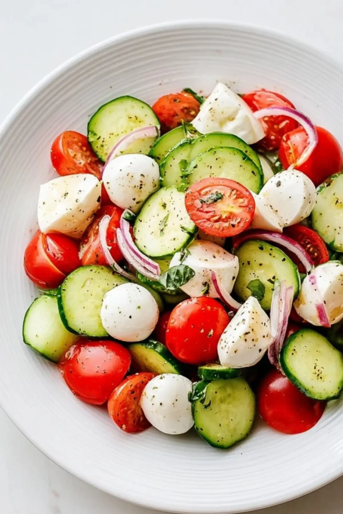Cucumber Caprese Salad