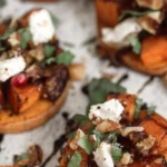Fall Bruschetta On Sweet Potato Crostini