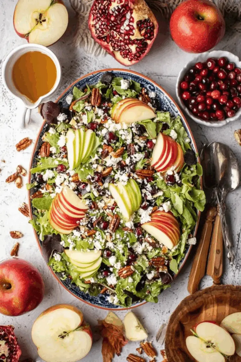 Fall Harvest Salad with Apple Cider Vinaigrette