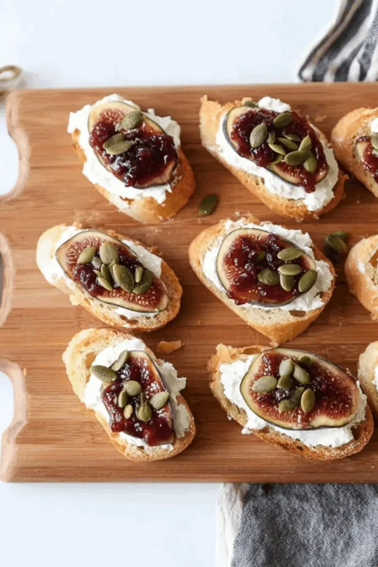 Fig and Pumpkin Seed Bruschetta