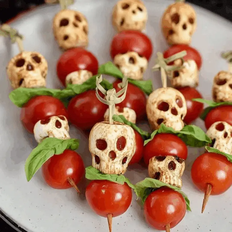 Halloween Caprese Salad Skewers