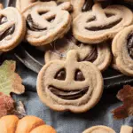 Milk Chocolate Stuffed Jack-O’-Lantern Cookies