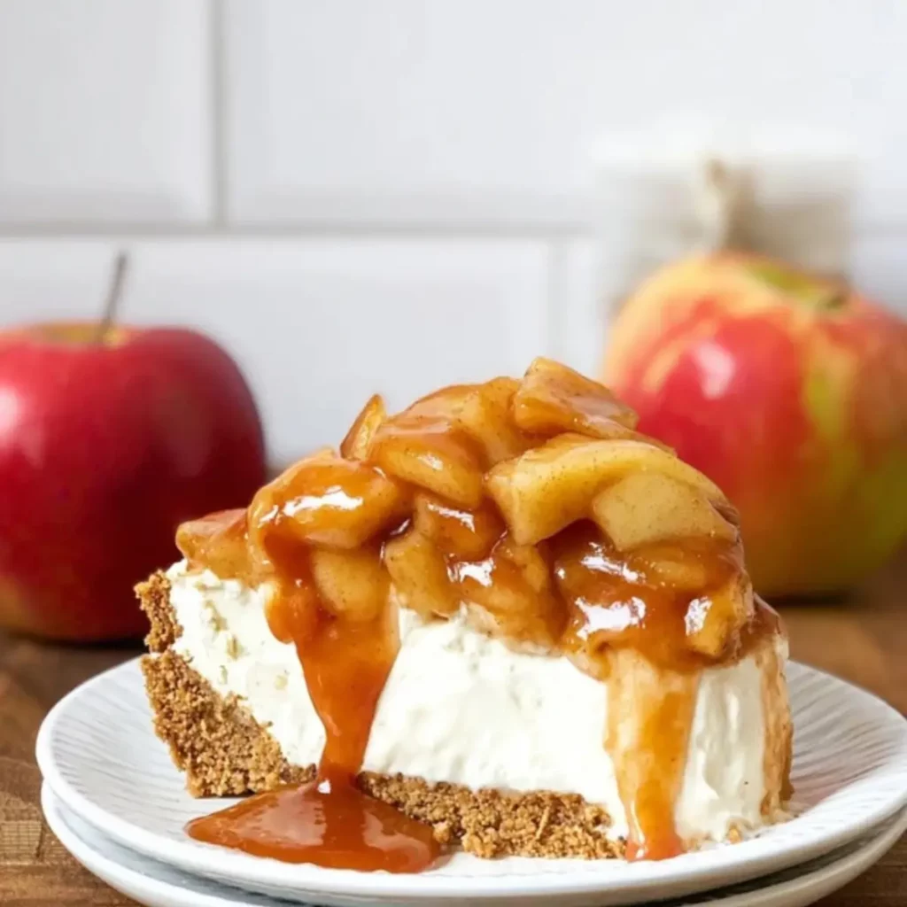 No-Bake Apple Pie Cheesecake