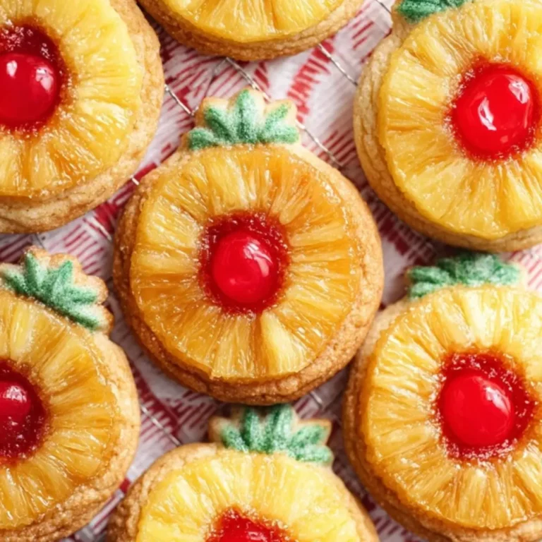Pineapple Upside Down Sugar Cookies