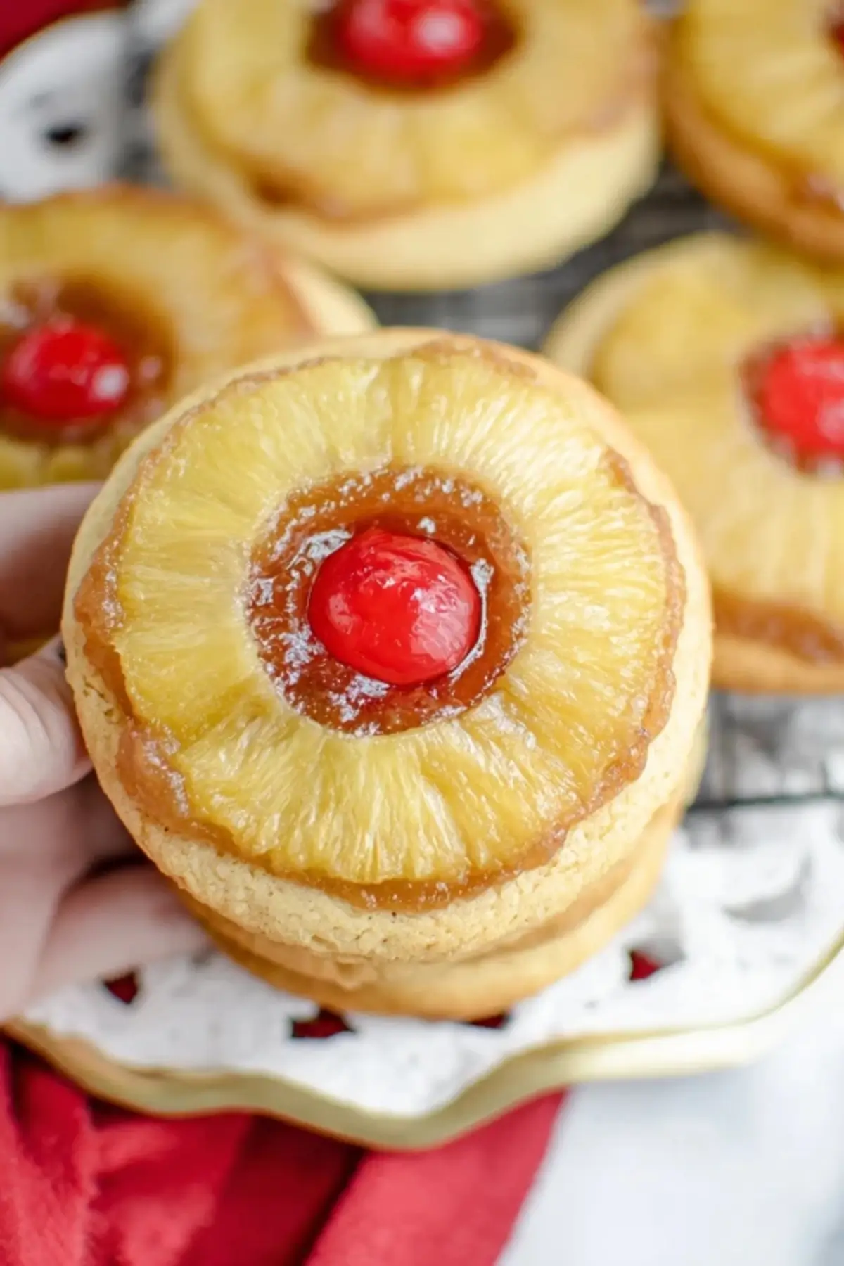 Pineapple Upside Down Sugar Cookies