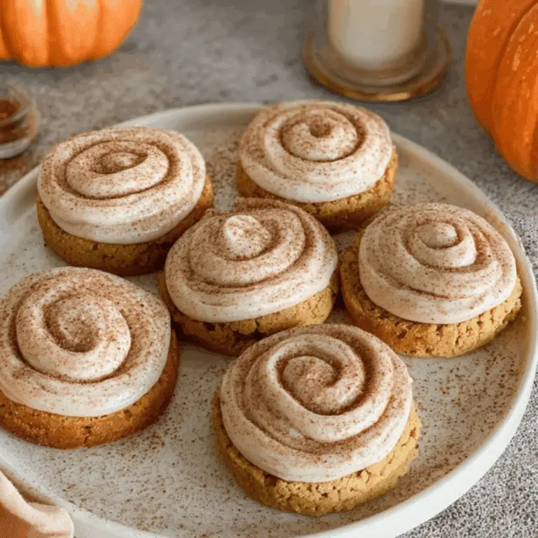 Pumpkin Cookies with Cinnamon Frosting