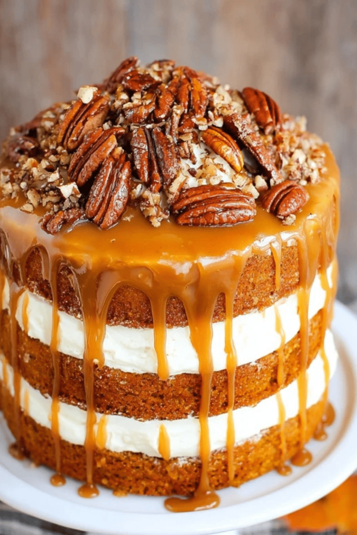 Pumpkin Salted Caramel Cake