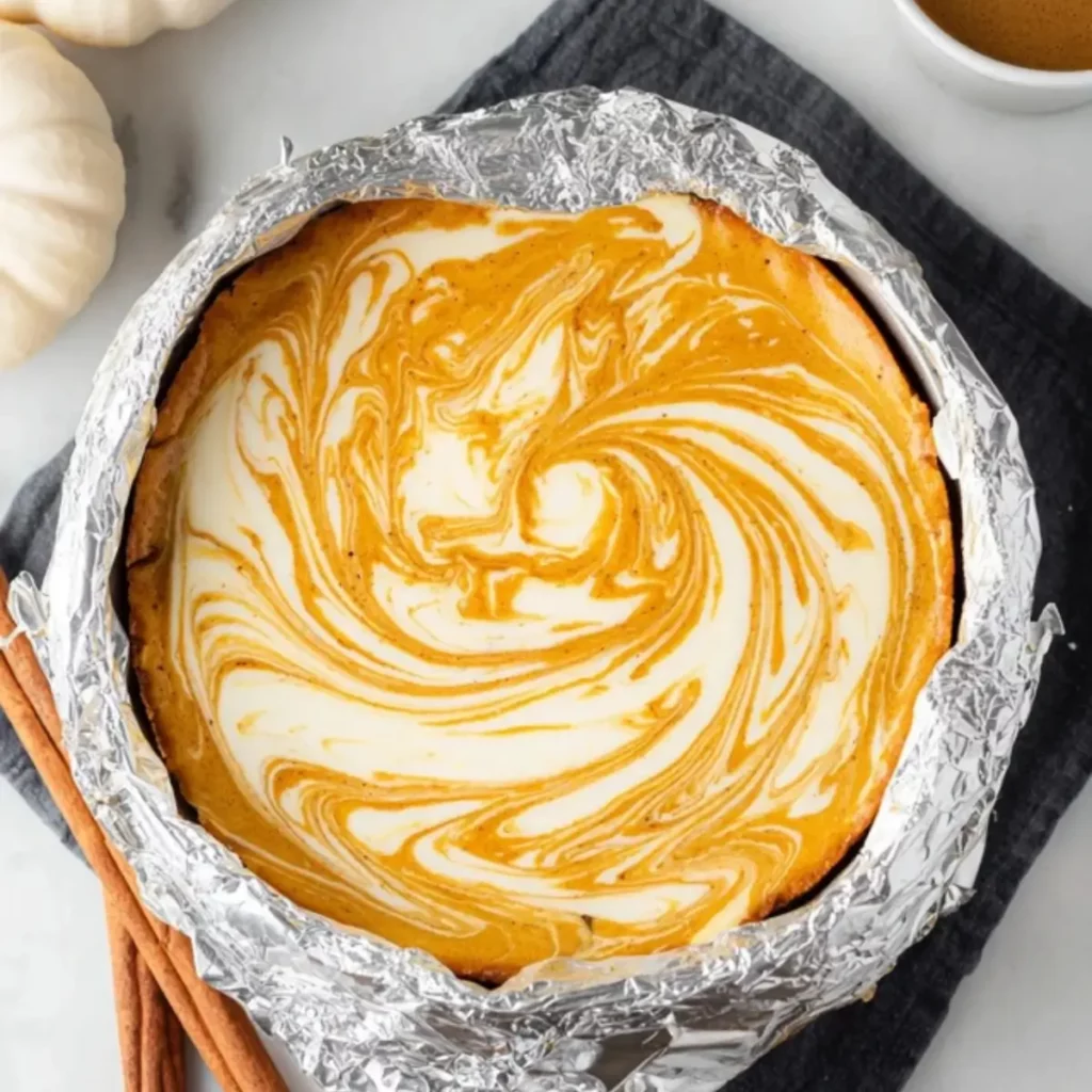 Pumpkin Swirl Cheesecake
