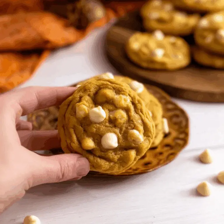 Pumpkin White Chocolate Chip Cookies