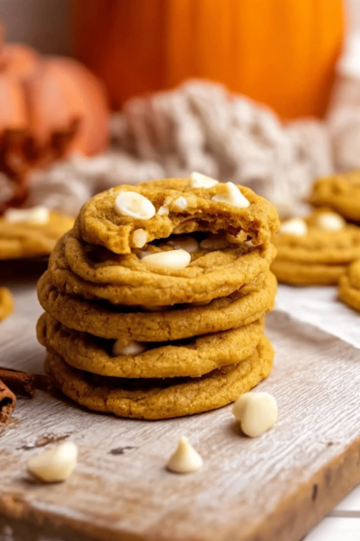 Pumpkin White Chocolate Chip Cookies – Easy Fall Recipe - CookBakeShare