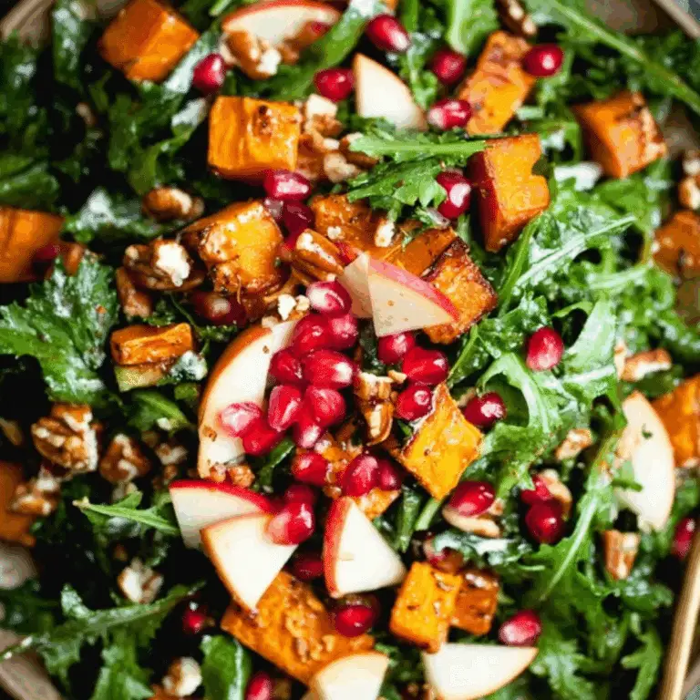 Salad with Butternut Squash and Apple