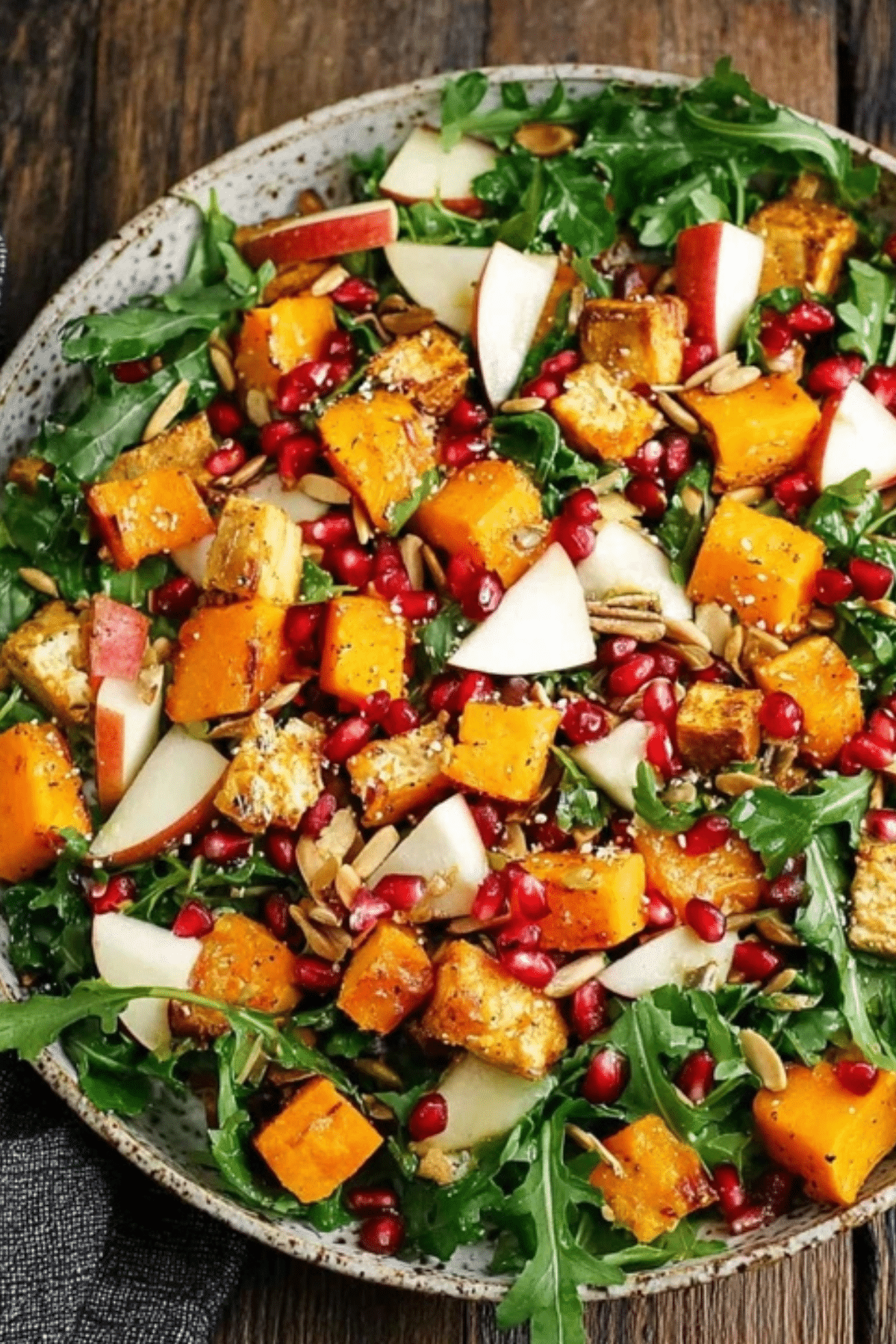 Salad with Butternut Squash and Apple