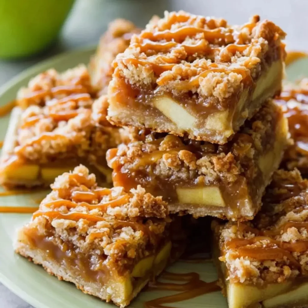 Salted Caramel Apple Pie Bars