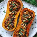 Sausage Stuffed Butternut Squash