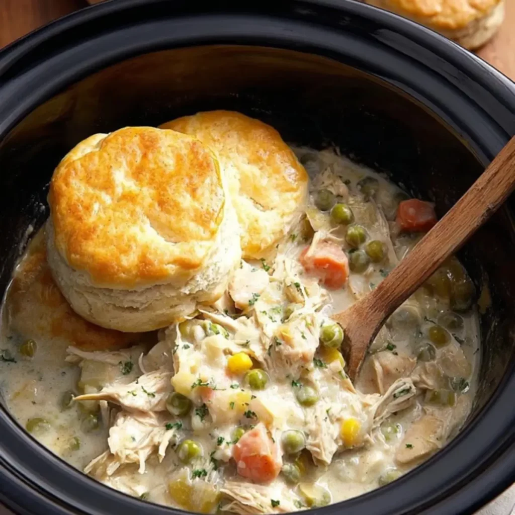 Slow Cooker Chicken Pot Pie