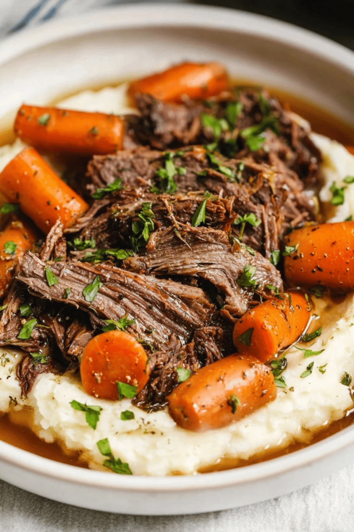 Slow Cooker Garlic Herb Pot Roast