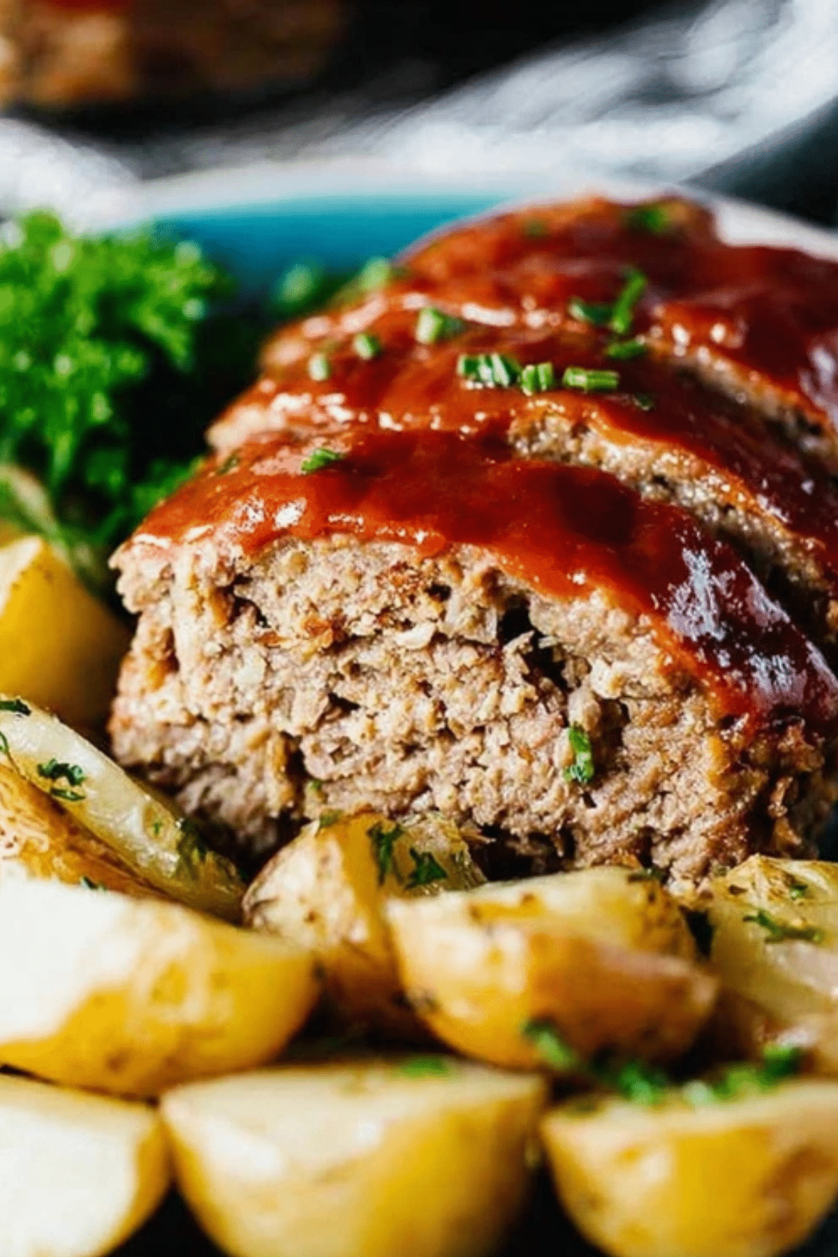 Slow Cooker Meatloaf and Potatoes