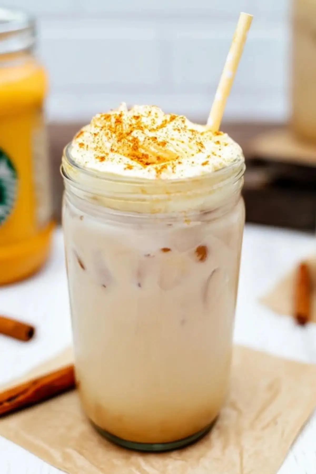 Starbucks Iced Chai with Pumpkin Cream