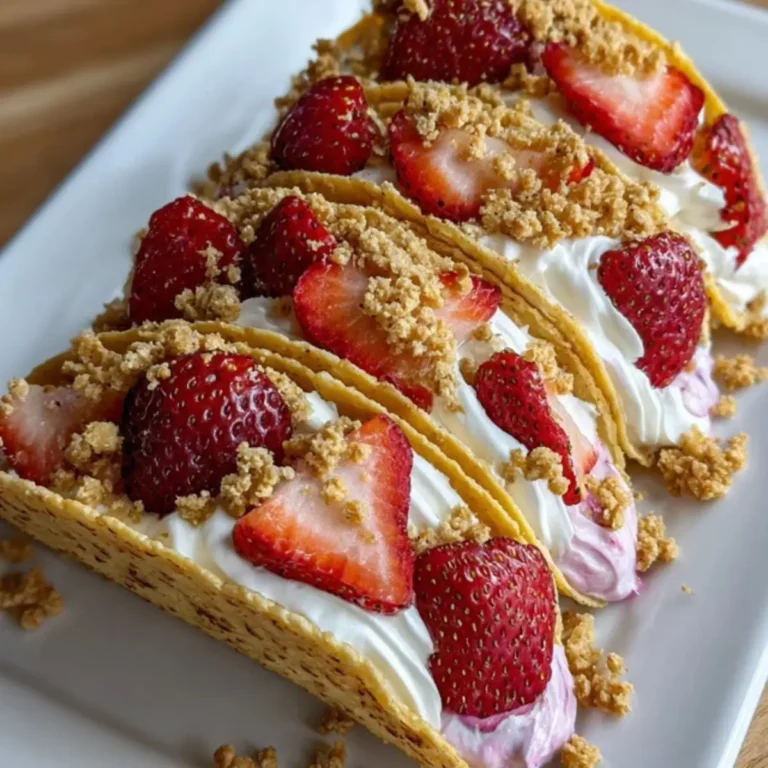 Strawberry Crunch Cheesecake Tacos