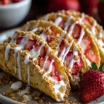 Strawberry Crunch Cheesecake Tacos