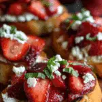 Strawberry Goat Cheese Bruschetta