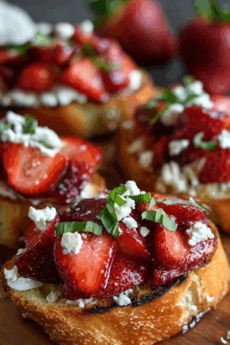 Strawberry Goat Cheese Bruschetta