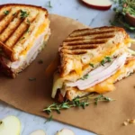 Turkey Apple and Cheddar Panini