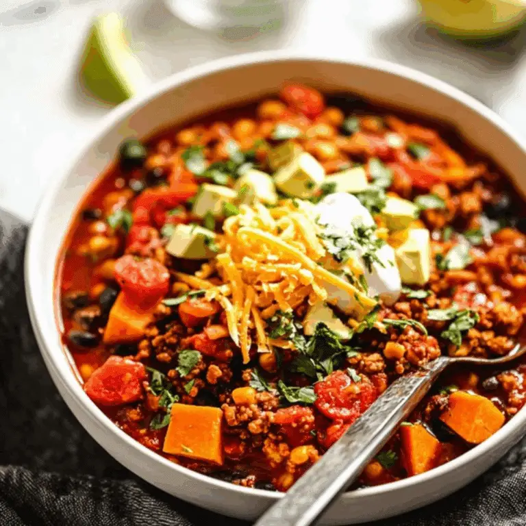Turkey Sweet Potato Chili