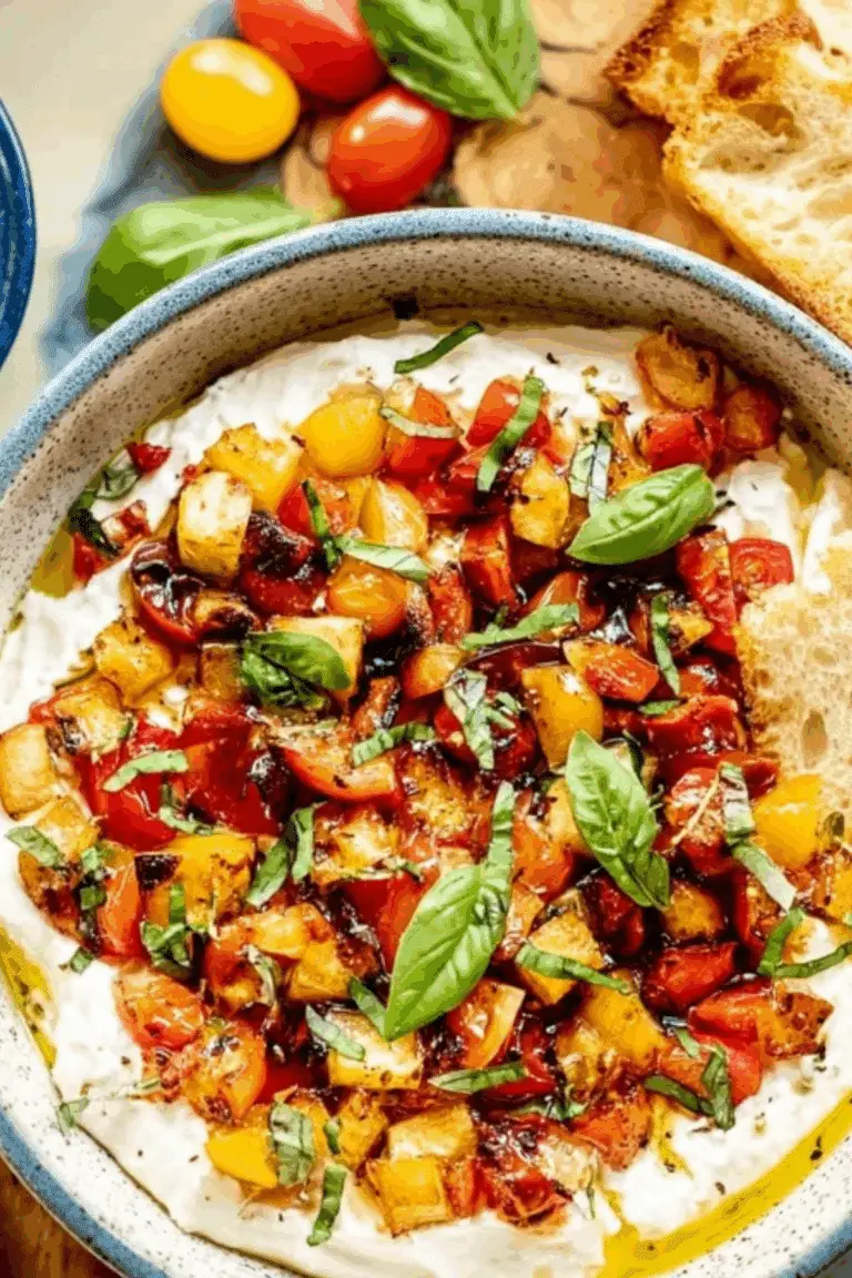Whipped Feta Bruschetta Dip