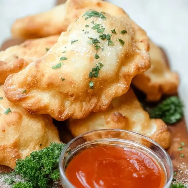 chicken alfredo air fryer calzones