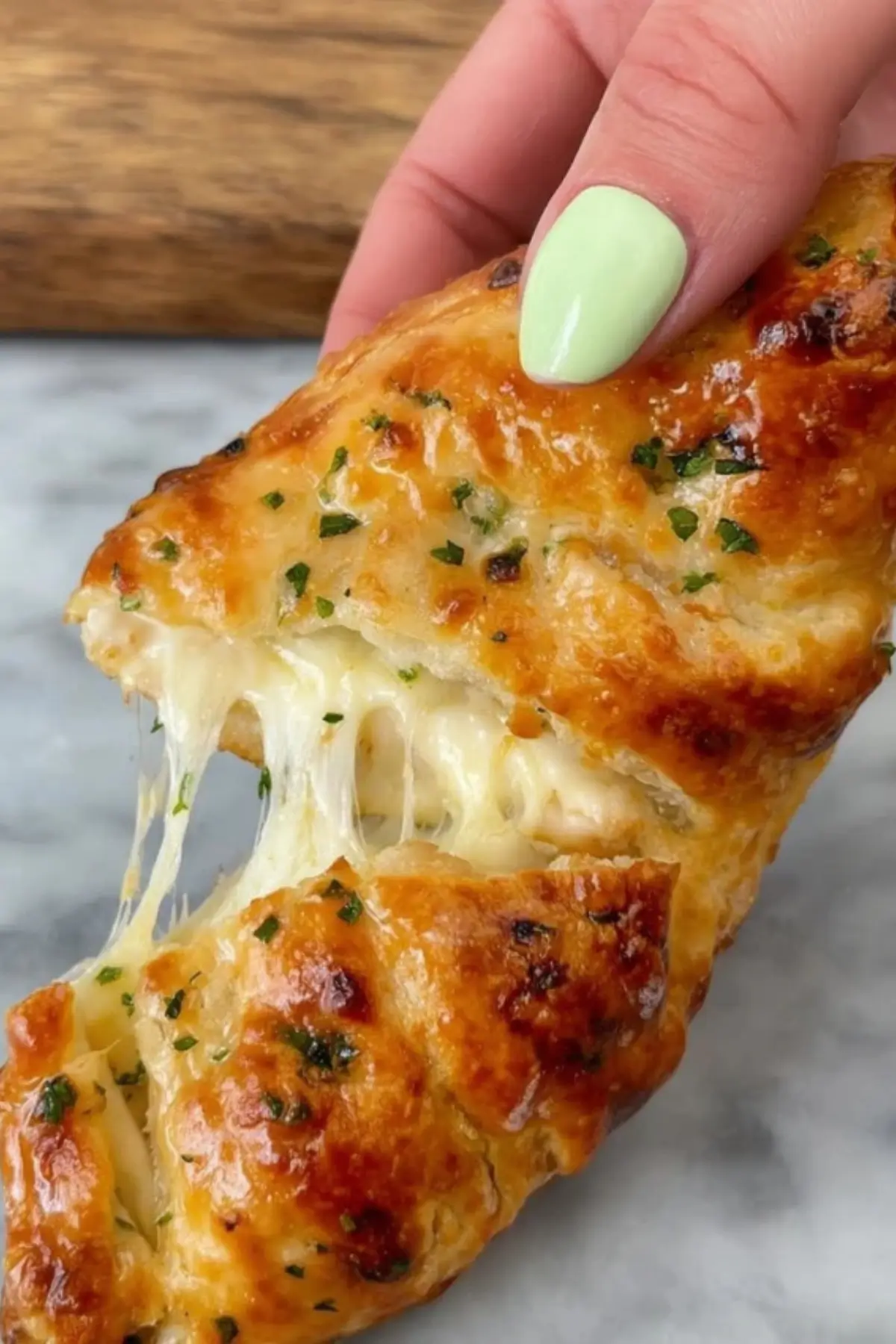 chicken alfredo air fryer calzones