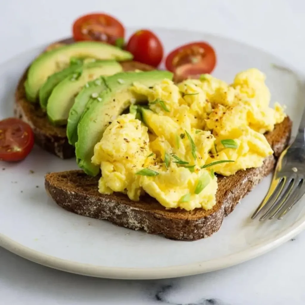 Avocado Toast with Scrambled Egg