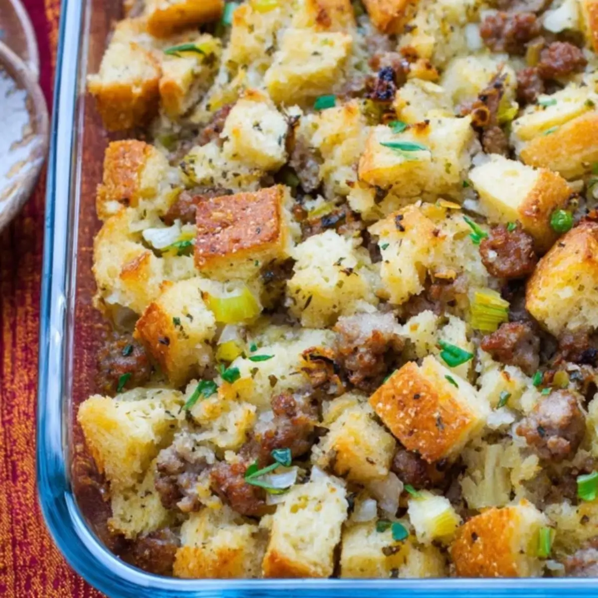 Best Italian Sausage and Herb Stuffing