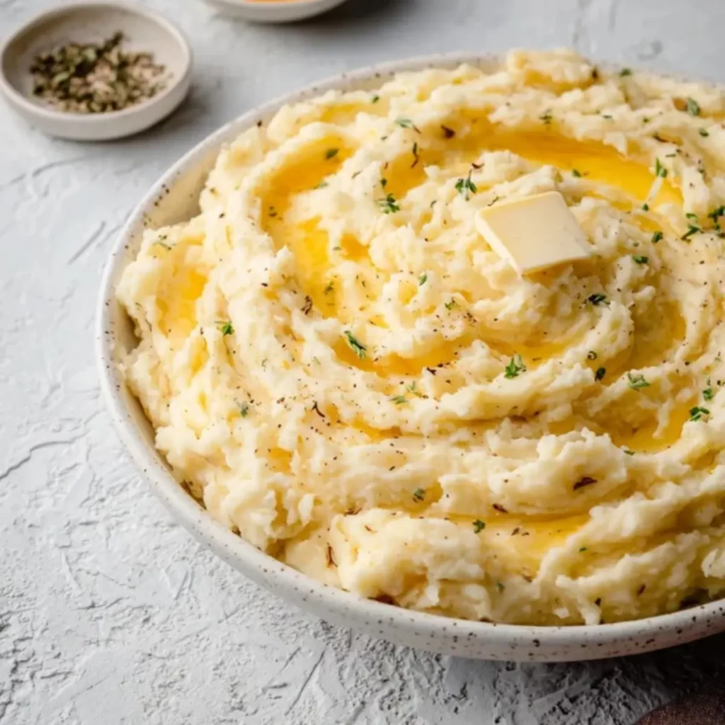 Brown Butter Garlic Mashed Potatoes