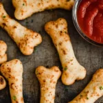 Cheesy Halloween Breadstick Bones