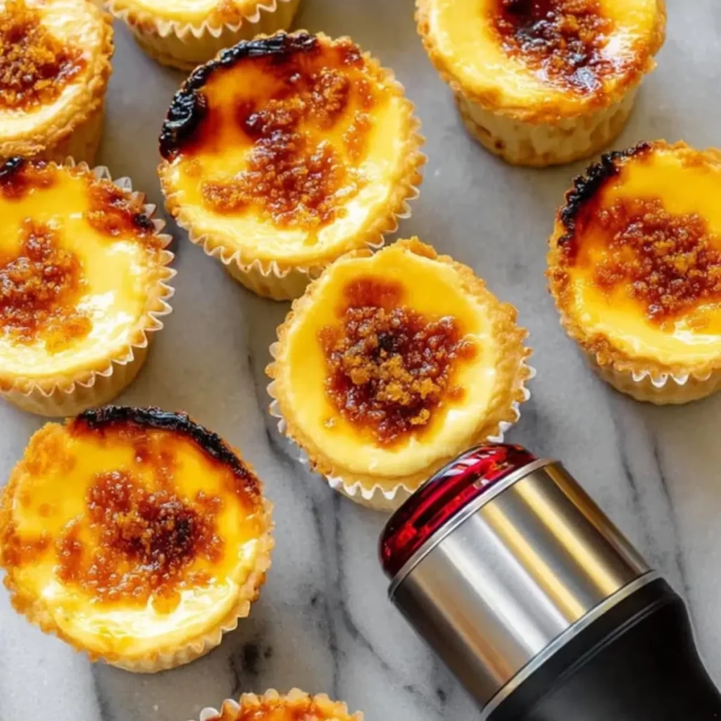 Crème Brûlée Cheesecake Cupcakes