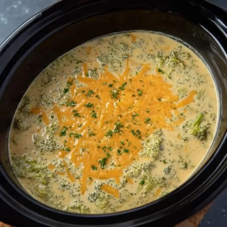 Crockpot Broccoli Cheese Soup