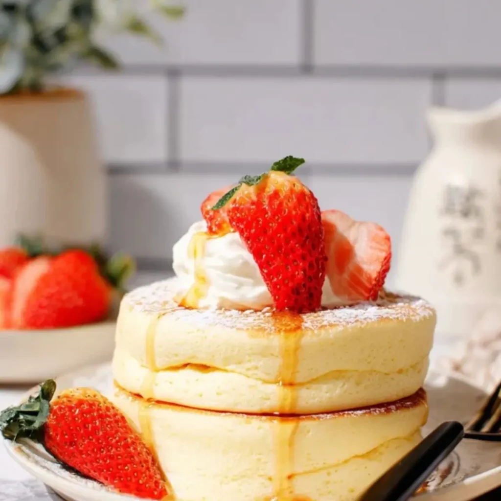 Fluffy Japanese Soufflé Pancakes