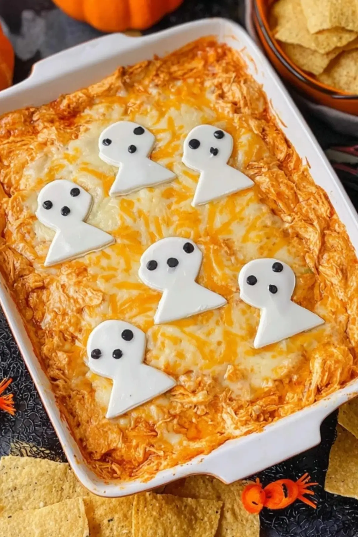 Halloween Buffalo Chicken Dip