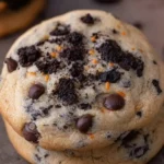 Halloween Oreo Stuffed Chocolate Chip Cookies
