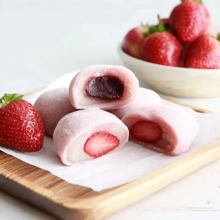 Healthy Strawberry Mochi