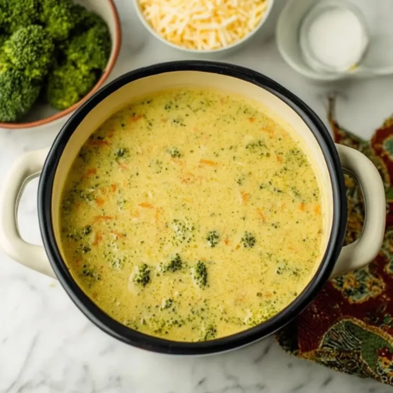 High Protein Broccoli Cheddar Soup
