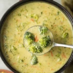 High Protein Broccoli Cheddar Soup