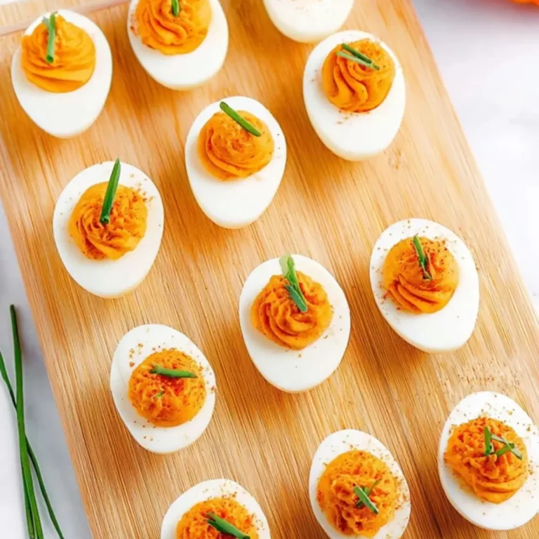 Pumpkin Deviled Eggs