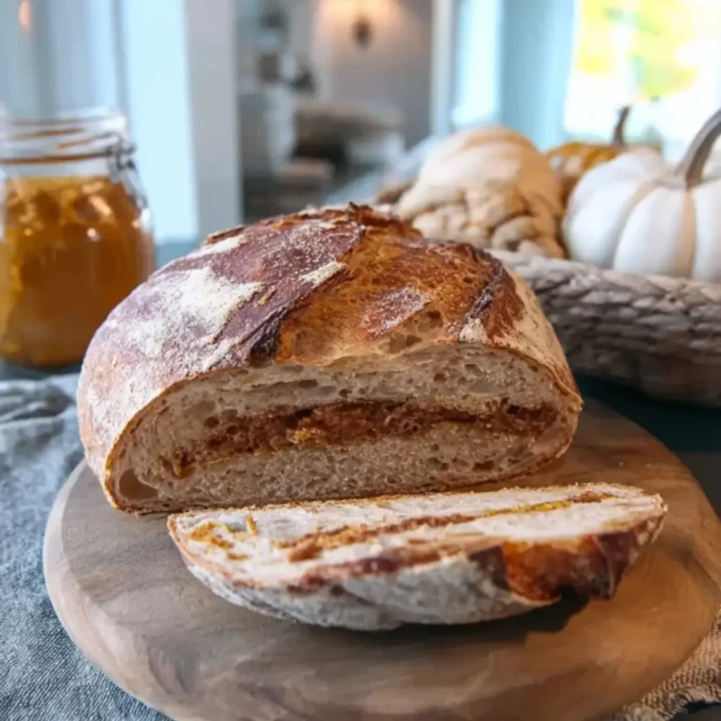 Pumpkin Spice Sourdough Bread