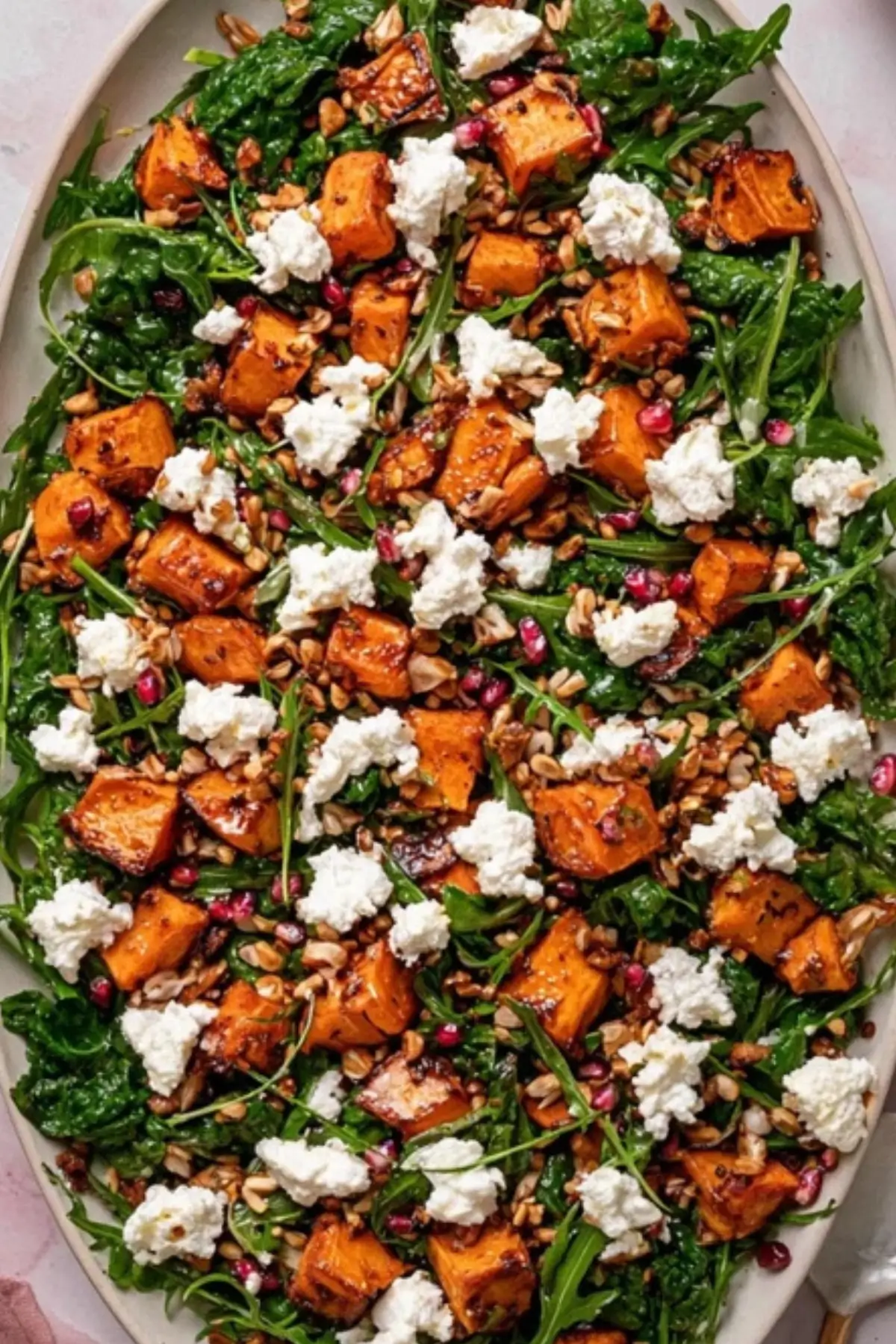 Roasted Sweet Potato Goat Cheese Salad