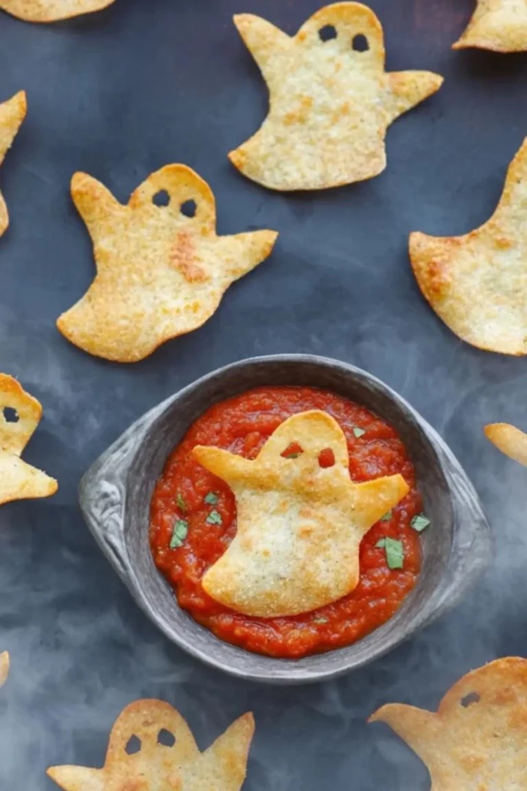 Spooky Baked Halloween Chips