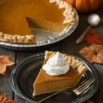 Thanksgiving Pumpkin Pie